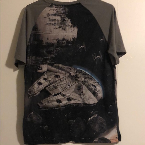 Star Wars T-shirt Darth Vader Millennium Falcon Sm - Picture 7 of 10